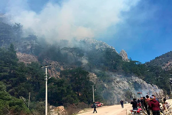 Olympos'ta orman yangını