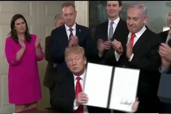 Trump, Golan Tepeleri'nin İsrail'e ait olduğunu kabul etti
