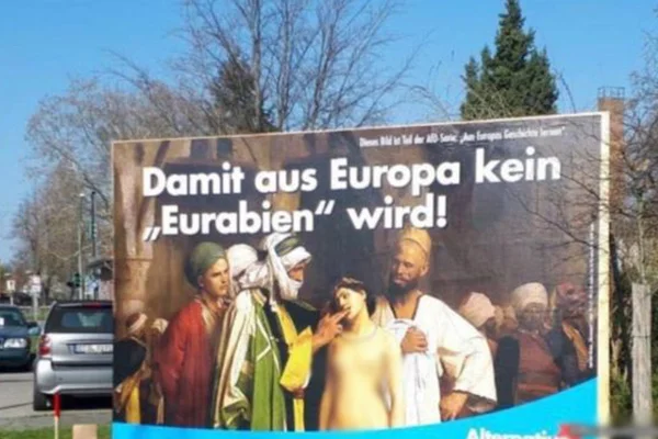 AfD'den provokatif seçim afişleri