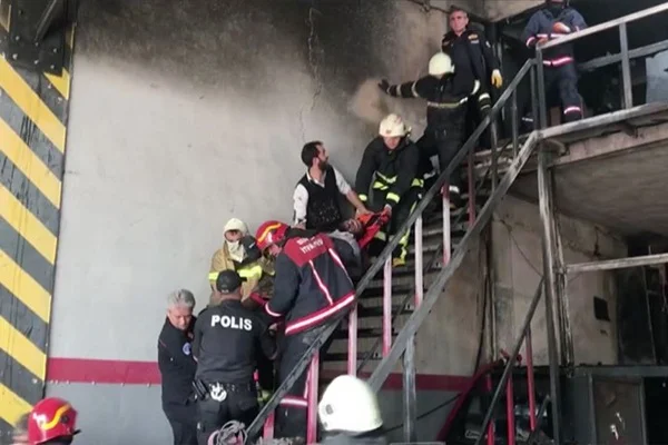 Bursa'da sanayi sitesinde patlama ve yangın