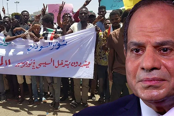 Sudanlı protestoculardan, Mısır'a tepki: Sisi, içişlerimize karışma