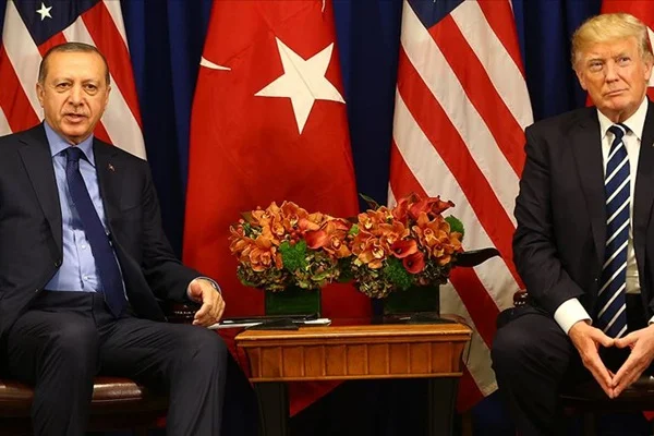 Erdoğan, Trump'la görüştü