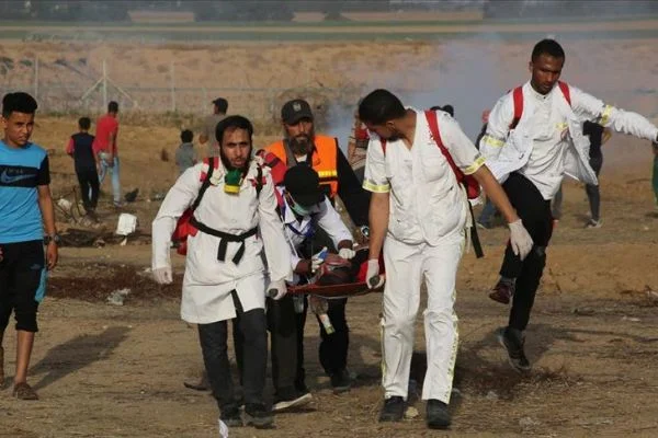 Gazze sınırındaki gösterilerde 16 Filistinli yaralandı