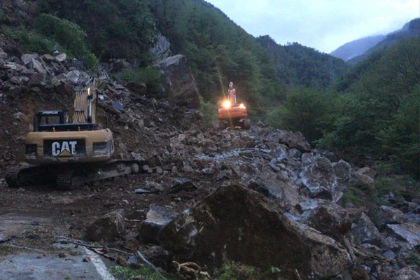 Giresun'da heyelan