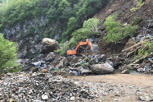 Giresun'da heyelan