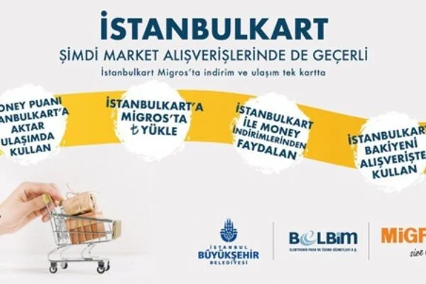 İstanbulkart şimdi market alışverişlerinde de geçerli!