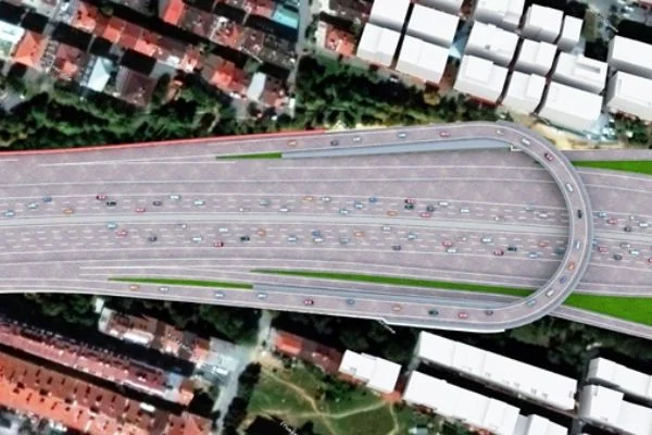 Metris kavsağı bağlantı ve yan yol çalışmalarında sona gelindi