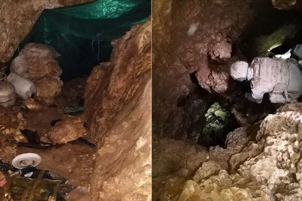 Şırnak'ta PKK'lıların kullandığı 3 katlı mağara kullanılamaz hale getirildi