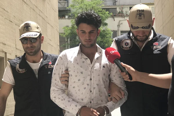 Sokak röportajında 'kafa keseceğim' diyen şüpheli adliyede