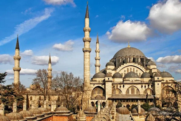 Süleymaniye Camii'nin duvarına kablo geçirmek için delik açıldı