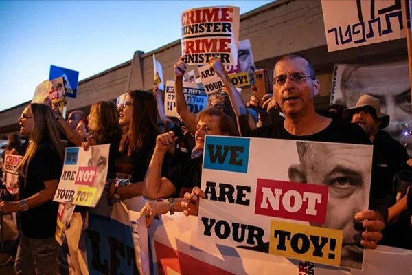 Tel Aviv'de Eurovision protestosu