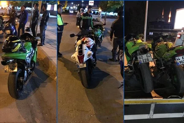 'Yüksek ses çıkaran' egzoz takılı 129 araç trafikten men edildi