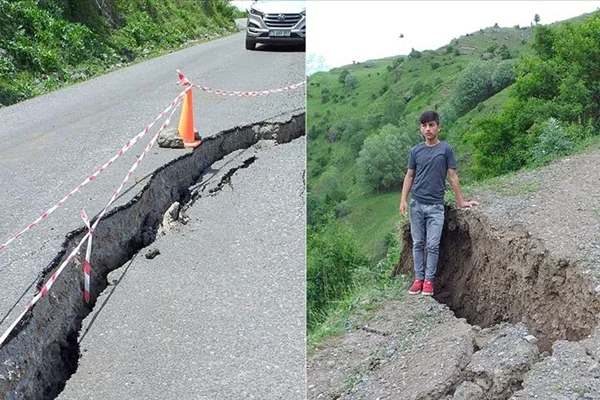 Ardahan'da 50 haneli köy heyelan riski sebebiyle boşaltıldı