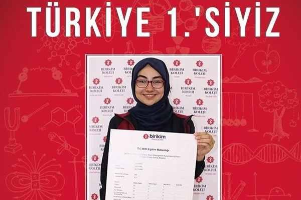 Birikim Okulları'nda eğitim gören Gölyeri'den LGS birinciliği