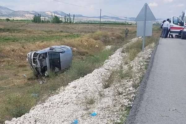 Burdur'da kaza: Yaralılar var