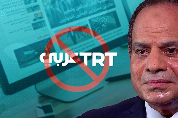 Darbeci Sisi yönetimi, TRT Arapça'nın internet sitesini engelledi!