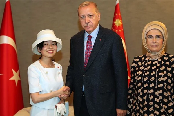 Erdoğan, Altes Prenses Akiko ile görüştü
