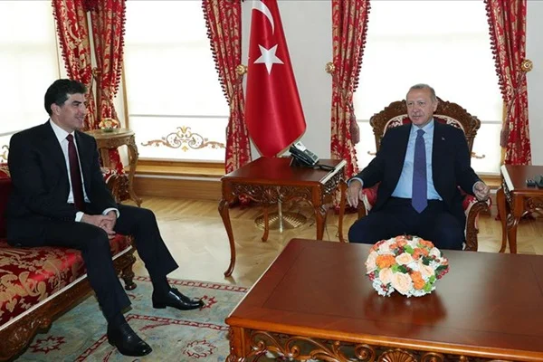 Erdoğan, Barzani'yi kabul etti