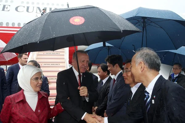 Erdoğan G20 Liderler Zirvesi için Japonya'da