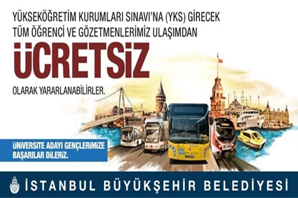 Hafta sonu sınava gireceklere ulaşım ücretsiz! İETT ek sefer koydu