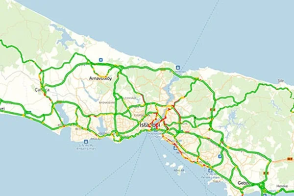 Ortak yayın başladı, İstanbul'da trafik kalmadı