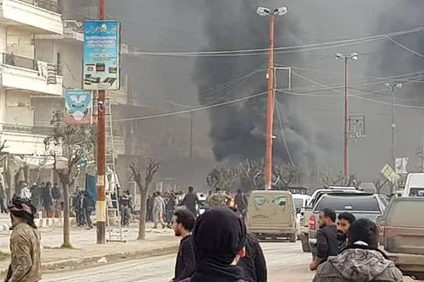 Afrin'de bombalı araç patladı!