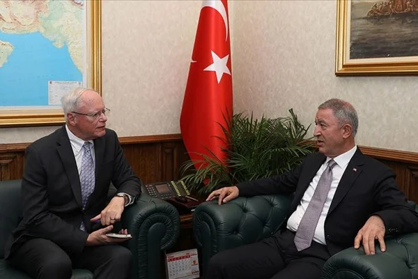 Bakan Hulusi Akar, Jeffrey ile Suriye'deki gelişmeleri ele aldı