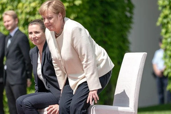 Merkel'in titreme nöbetine sandalyeli önlem
