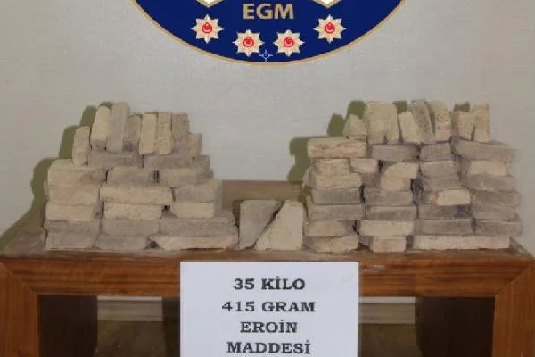 Şanlıurfa'da 35 kilo 415 gram eroin ele geçirildi