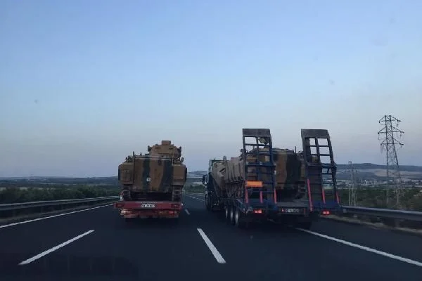 Suriye sınırına askeri sevkiyat
