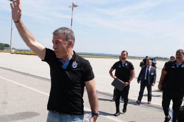 Trabzonspor'a Linz'de coşkulu karşılama
