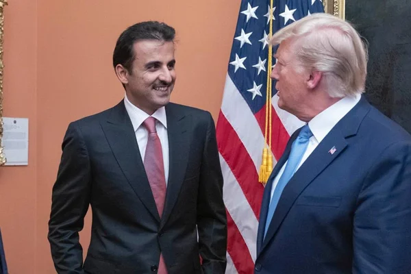 Trump ile Katar Emiri'nden iş birliği görüşmesi