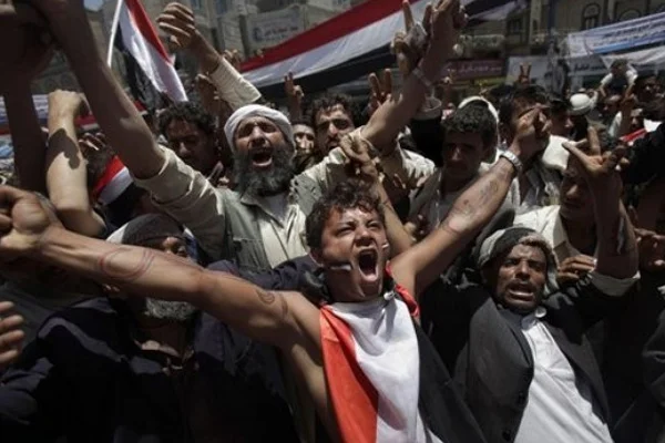 Yemen'de Suudi Arabistan aleyhinde gösteri