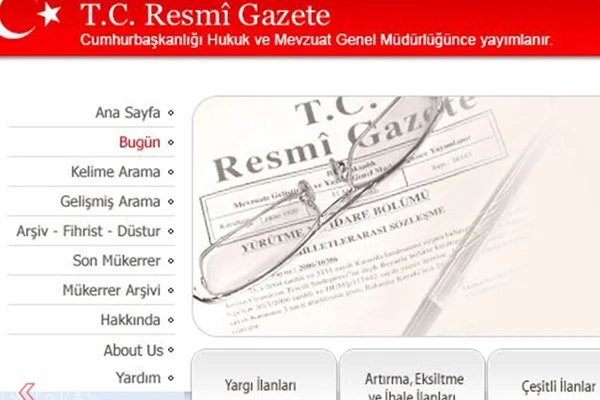 Atama kararları, Resmi Gazete'de