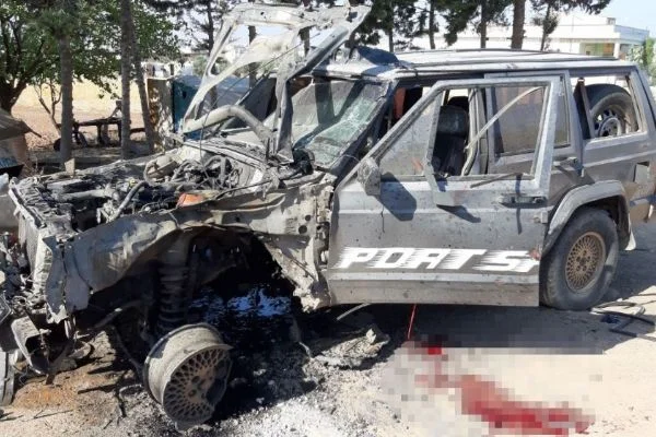 Azez'de bombalı araçla saldırı: 1 ölü, 2 yaralı