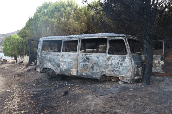 Marmara Adası'ndaki yangında 1 gözaltı