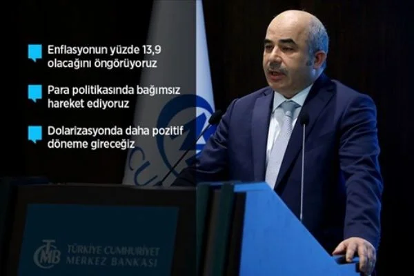 Merkez Bankası enflasyon tahminini aşağı çekti