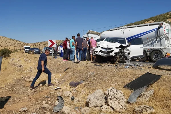 Midyat'ta trafik kazası: 1 ölü, 3 yaralı