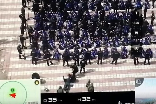 Çin'de tepki toplayan görüntü!