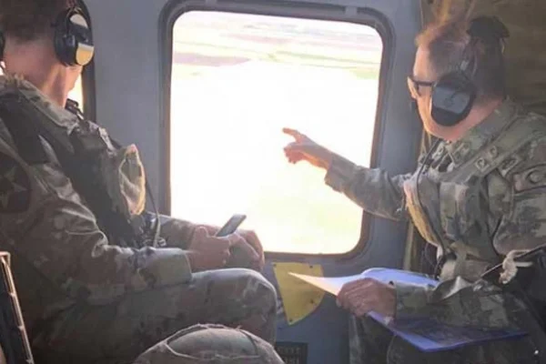 Fırat'ın doğusunda üçüncü ortak helikopter uçuşu