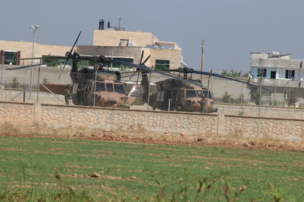 Fırat'ın doğusunda yedinci ortak helikopter uçuşu