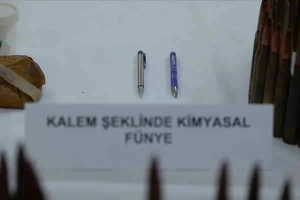 Mardin'de kalem şeklinde 8 kimyasal fünye ele geçirildi