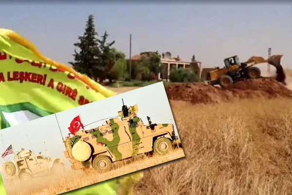 Türkiye-ABD ortak sınır devriyesi başladı: YPG/DSG, kazdığı mevzileri kapatıyor
