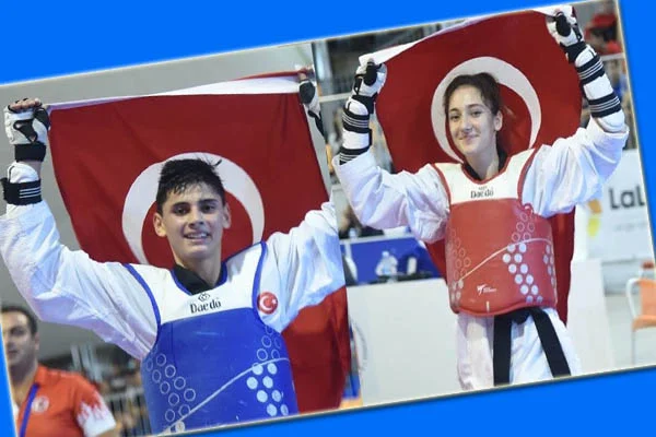 Avrupa Gençler Tekvando Şampiyonası'nın ilk gününde, 2 altın madalya kazandık