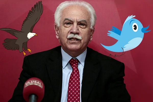 Doğu Perinçek'ten tepki: Twitter kuşsa, biz kartalız!