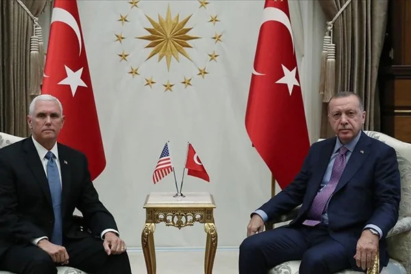 Erdoğan, Pence'i kabul etti