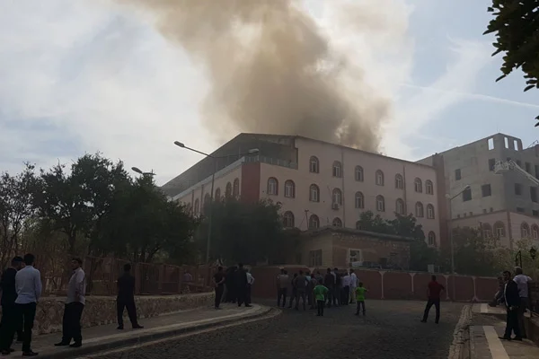 Siirt'te Kuran kursu binasında yangın