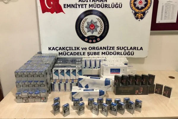 Adıyaman'da bin 290 adet kaçak sigara ele geçirildi