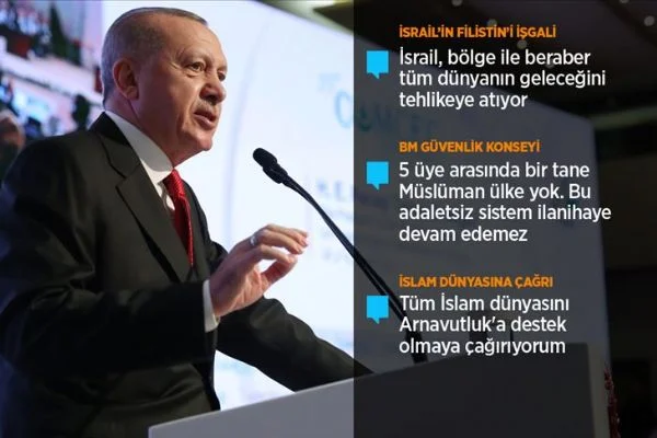 Erdoğan: Demokrasiyi kimseye bırakmayanlar Müslümanlar taciz edilirken üç maymunu oynuyor