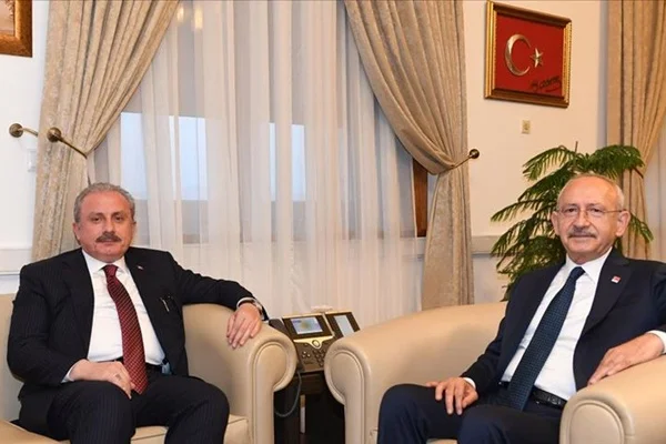 Şentop ve Kılıçdaroğlu TBMM'nin açılışının 100. yıl dönümü etkinliklerini görüştü